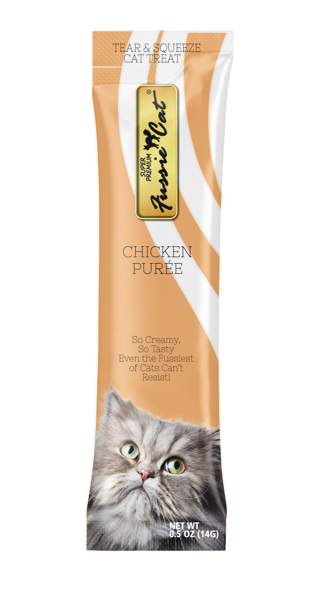 Fussie Cat Chicken Purée lickable cat treat