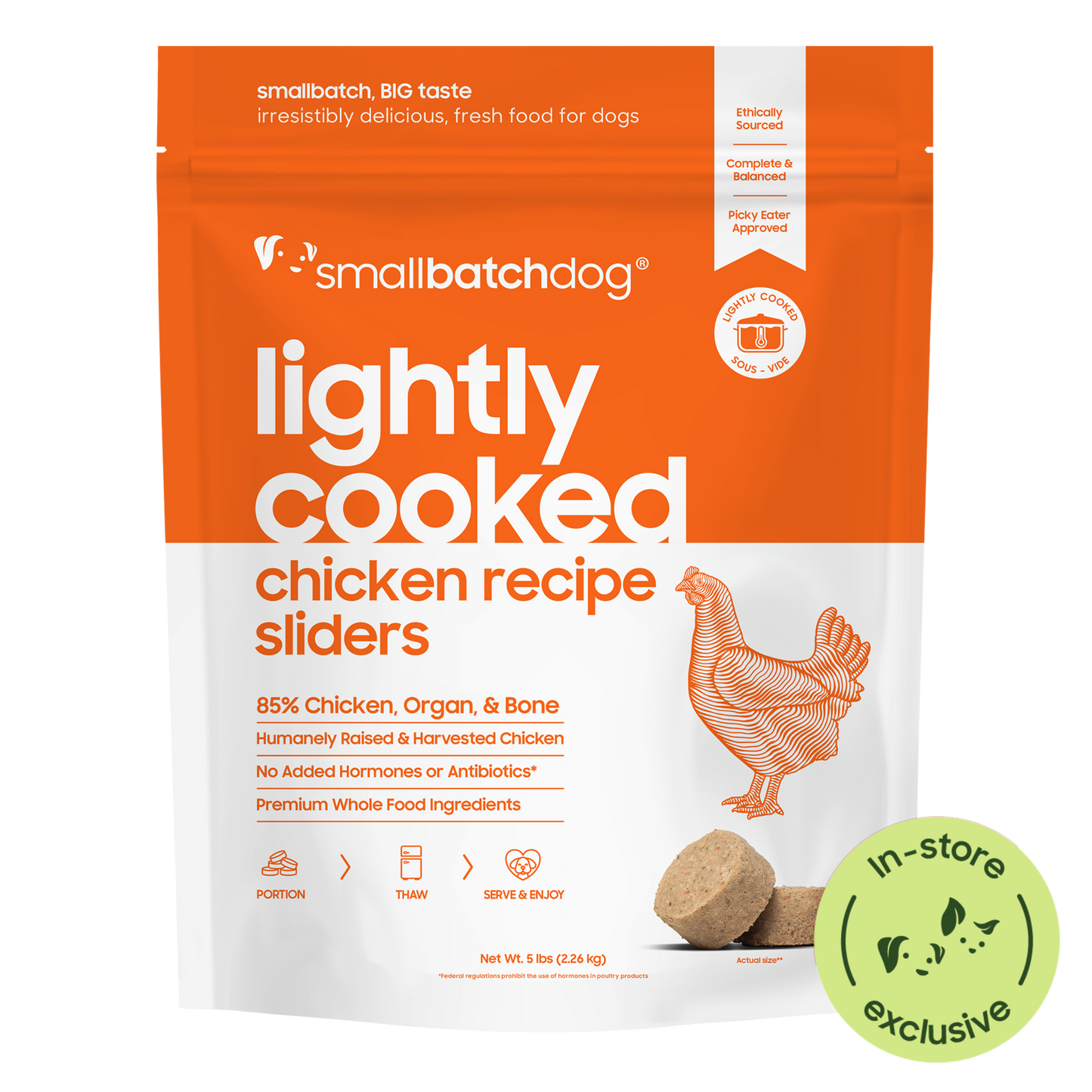 Smallbatch Dog Lightly Cooked Chicken
