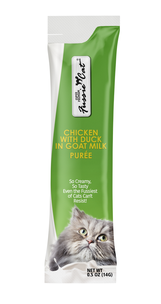 FussieCat Puree Chicken with Duck in Goat Milk 4pk