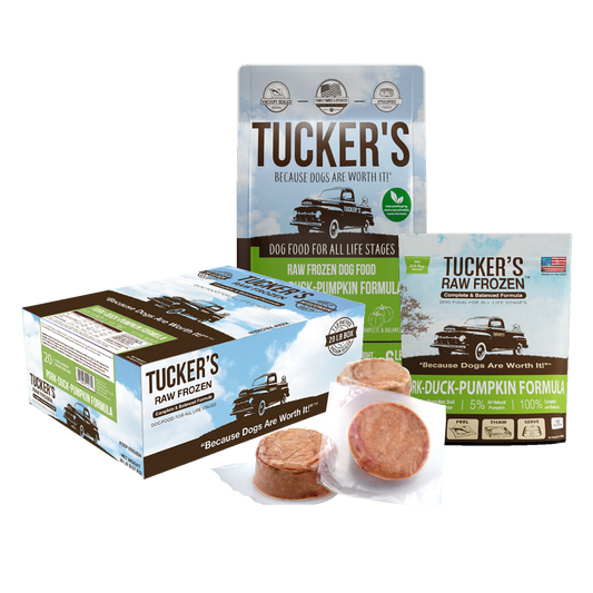 Tucker's Frozen Raw Dog Food Pork, Duck & Pumpkin 3lb