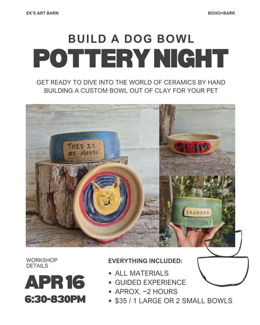 4/16 Pottery Bowl Workshop