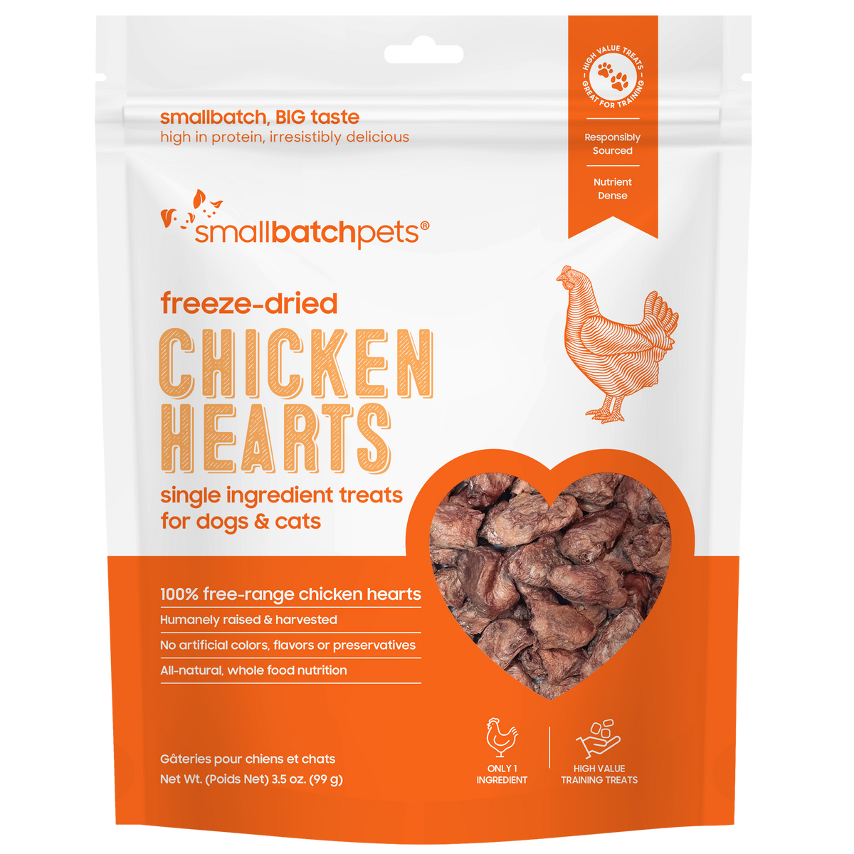 Small Batch Freeze-Dried Chicken Hearts