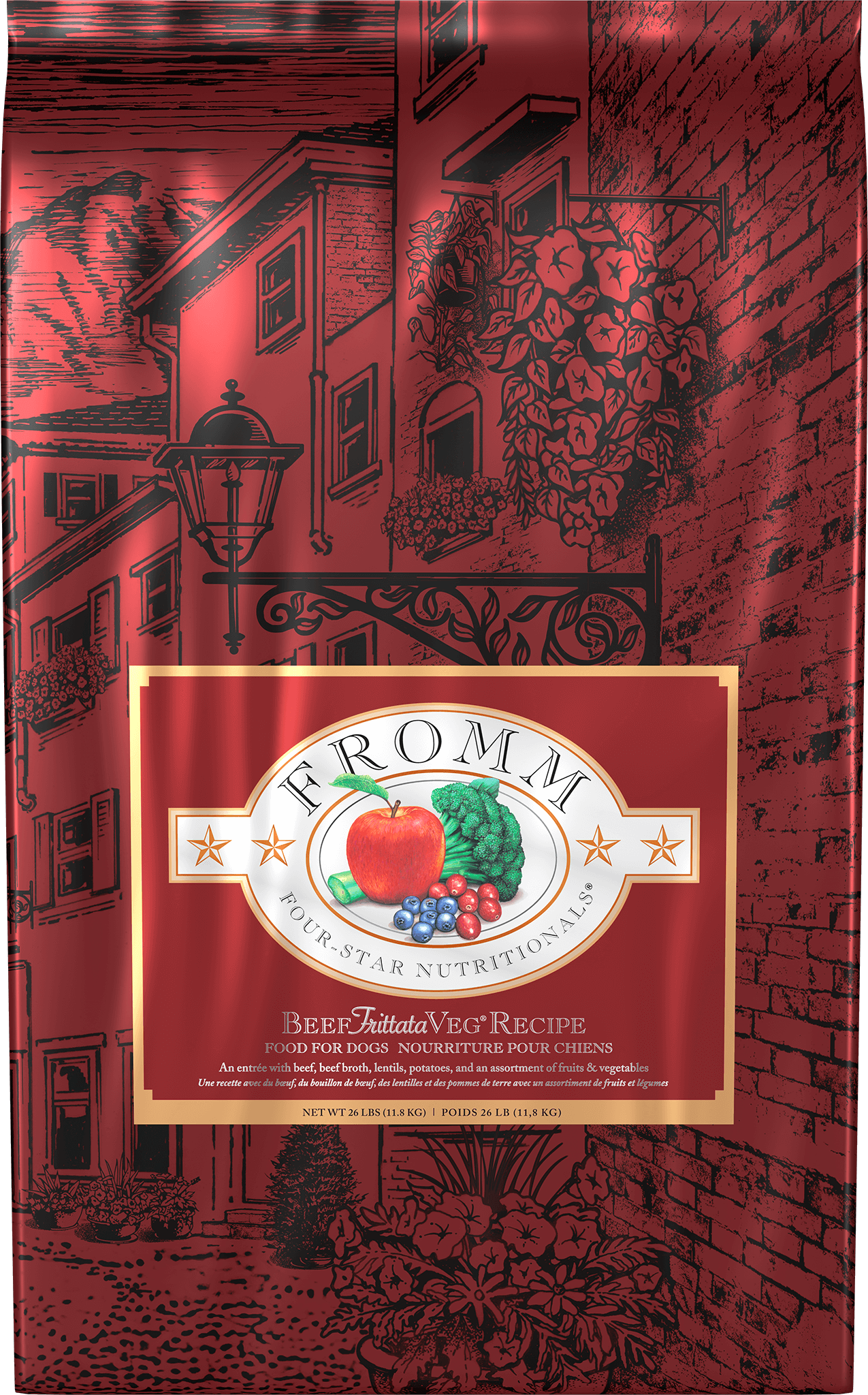 Fromm Four-Star Beef Frittata Veg Recipe Dry Dog Food - 26 lb