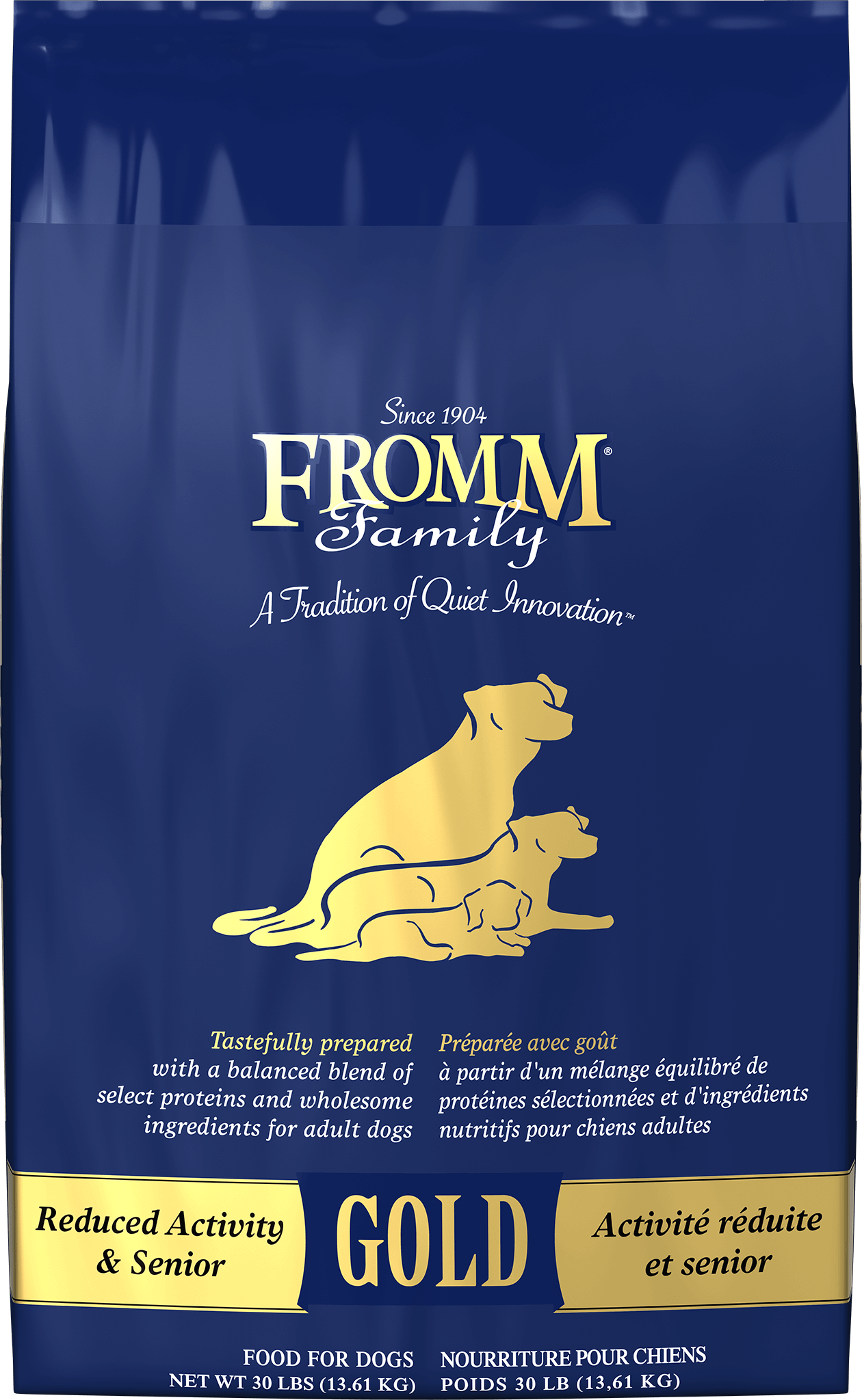 Fromm Family Reduced Activity & Senior Gold Dog Food 30 lb bag