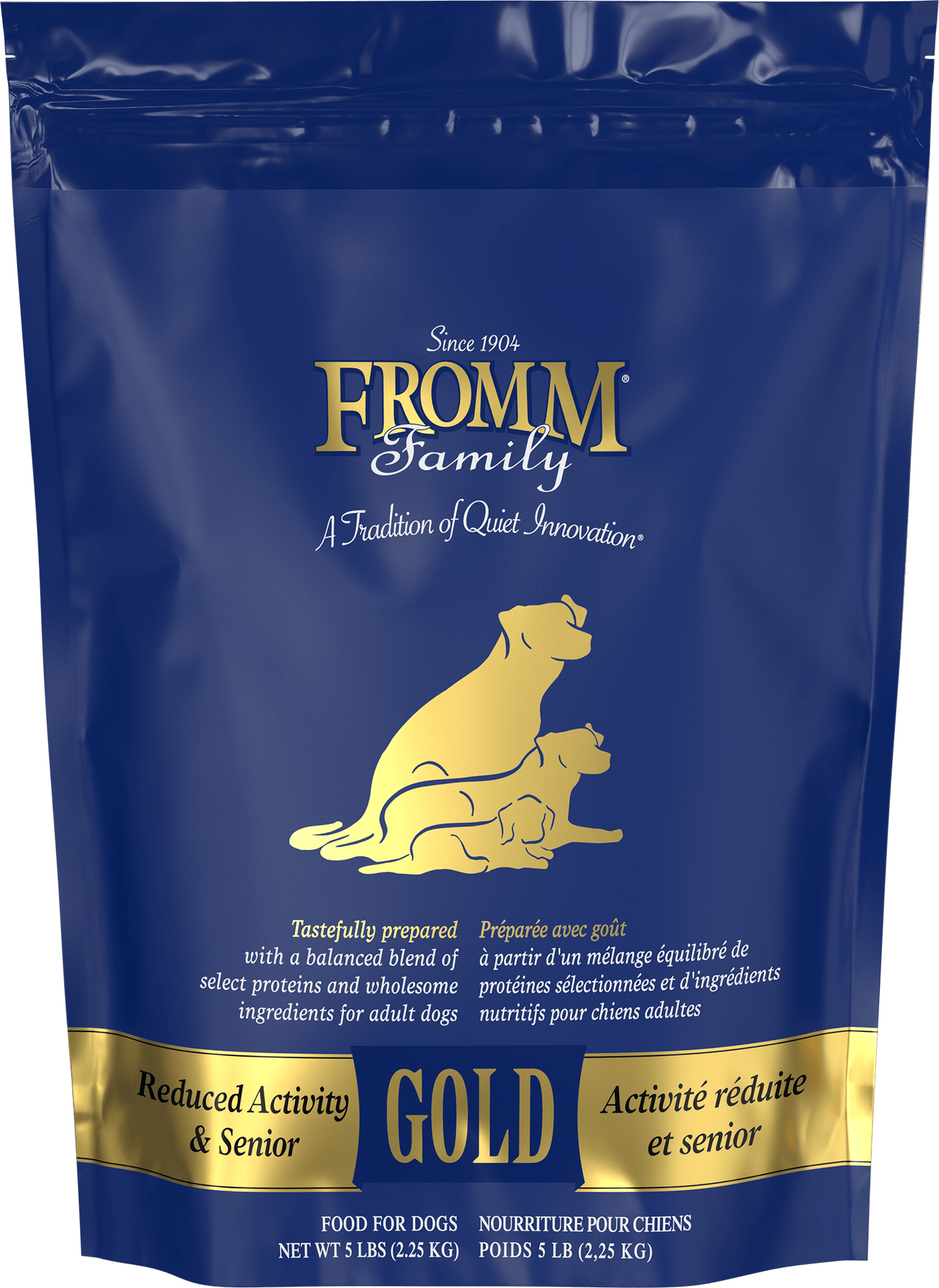 Fromm Family Reduced Activity & Senior Gold Dog Food 5 lb bag
