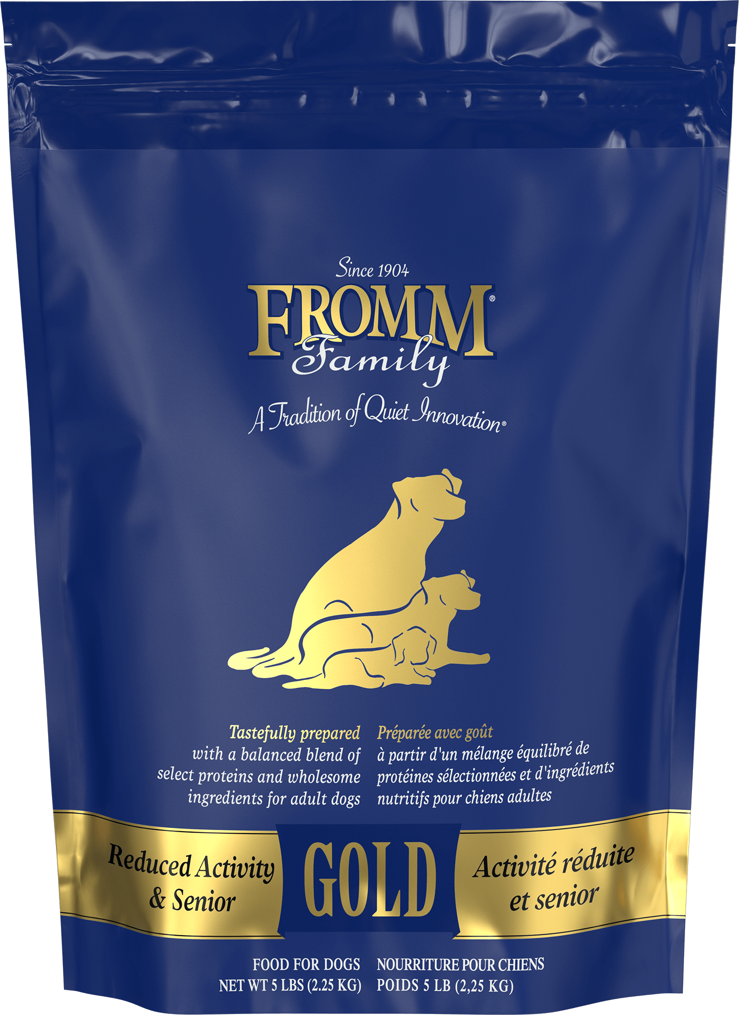 Fromm Family Reduced Activity & Senior Gold Dog Food 5 lb bag