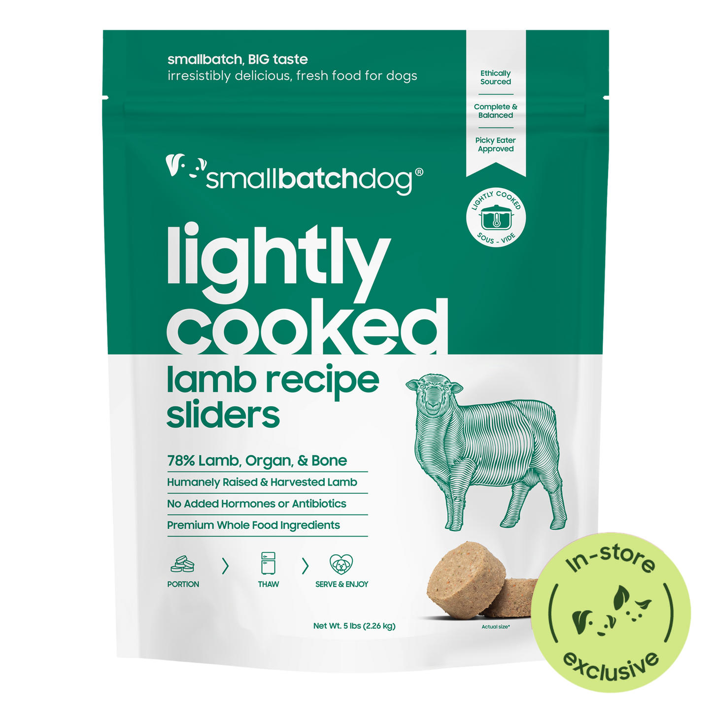 Smallbatch Dog Lightly Cooked Lamb