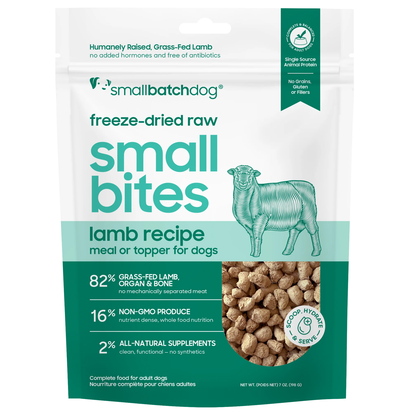 Lamb Small Bites FD Raw 7oz