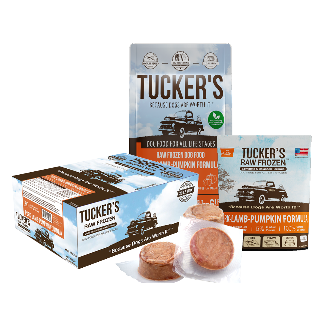 Tucker's Frozen Raw Dog Food Pork, Lamb & Pumpkin 3lb