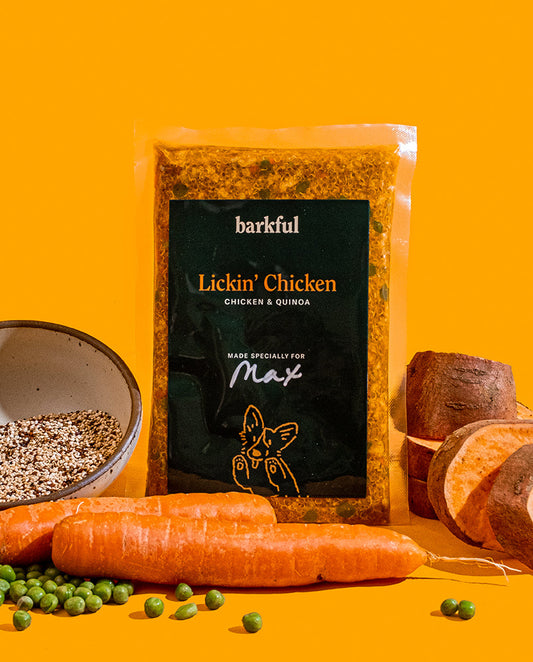 Frozen Lickin' Chicken Barkful Dog Food