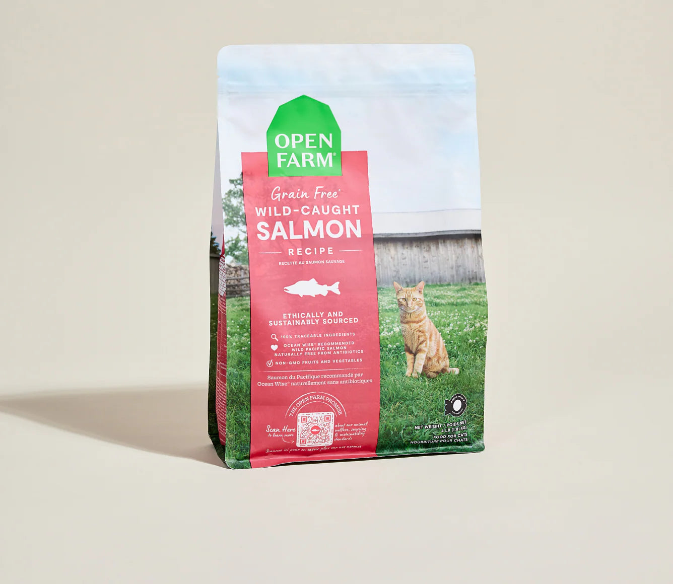 Wild-Caught Salmon Grain-Free Cat Kibble 8#