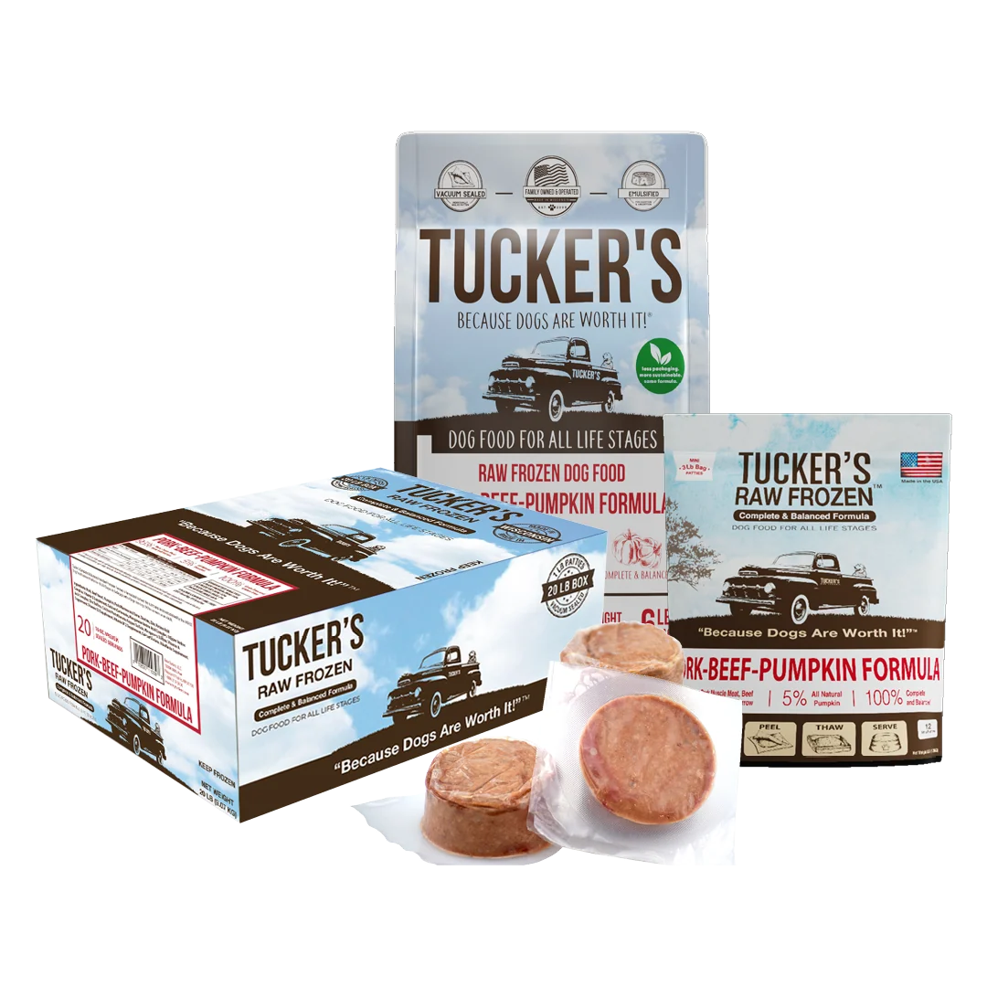 Tucker's Frozen Raw Dog Food Pork, Beef & Pumpkin