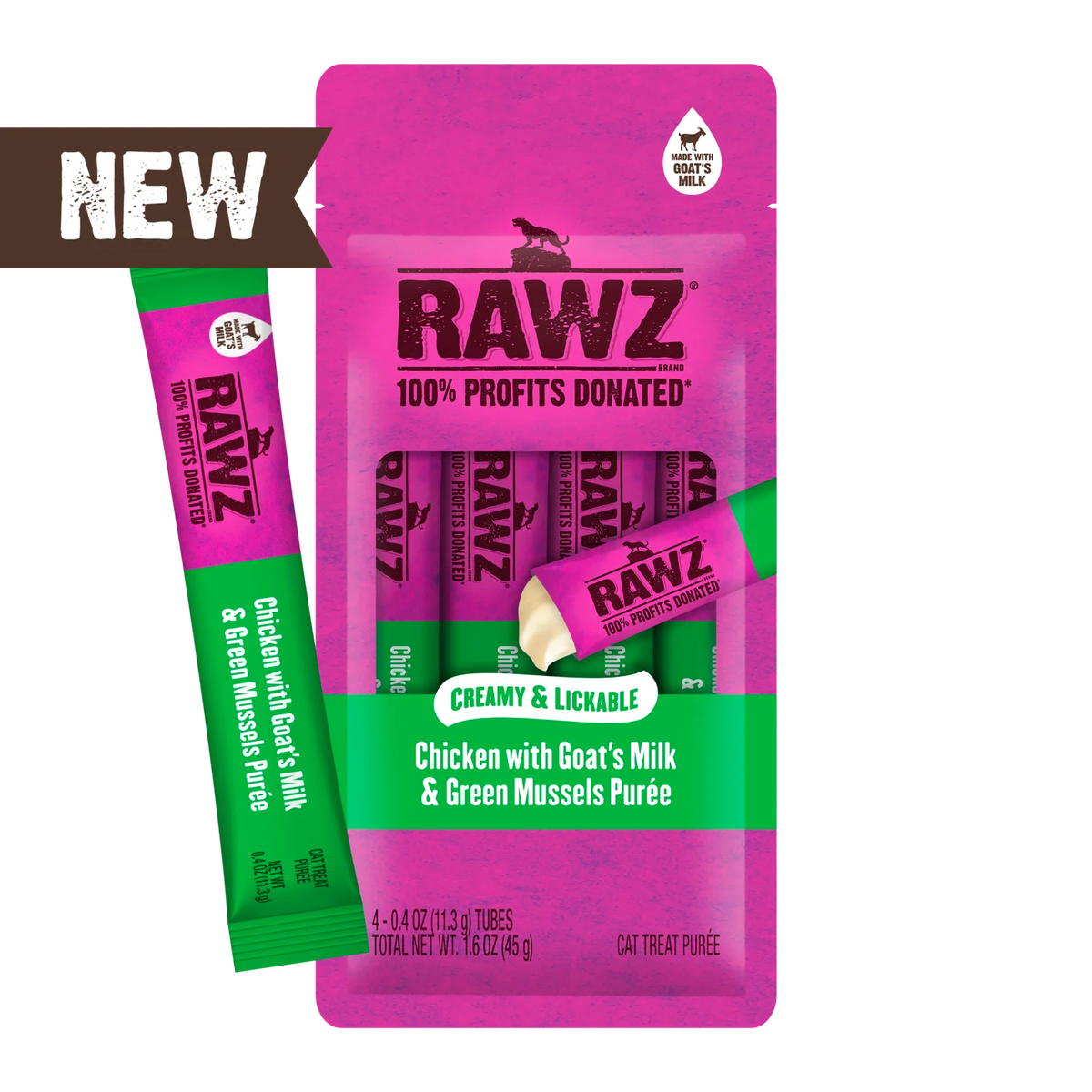 RAWZ Lickable Cat Treats Chicken - front
