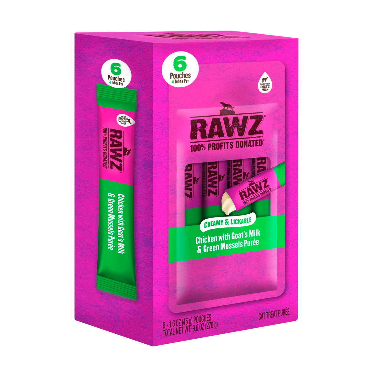 RAWZ Lickable Cat Treats Chicken - tubes