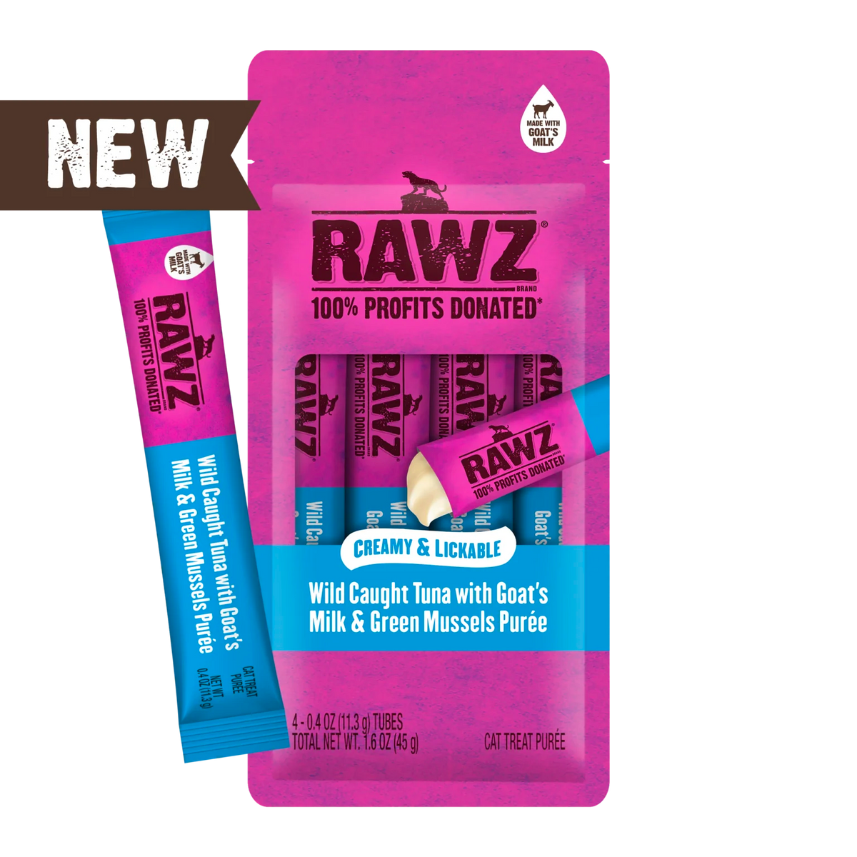 RAWZ Lickable Cat Treats Tuna - front