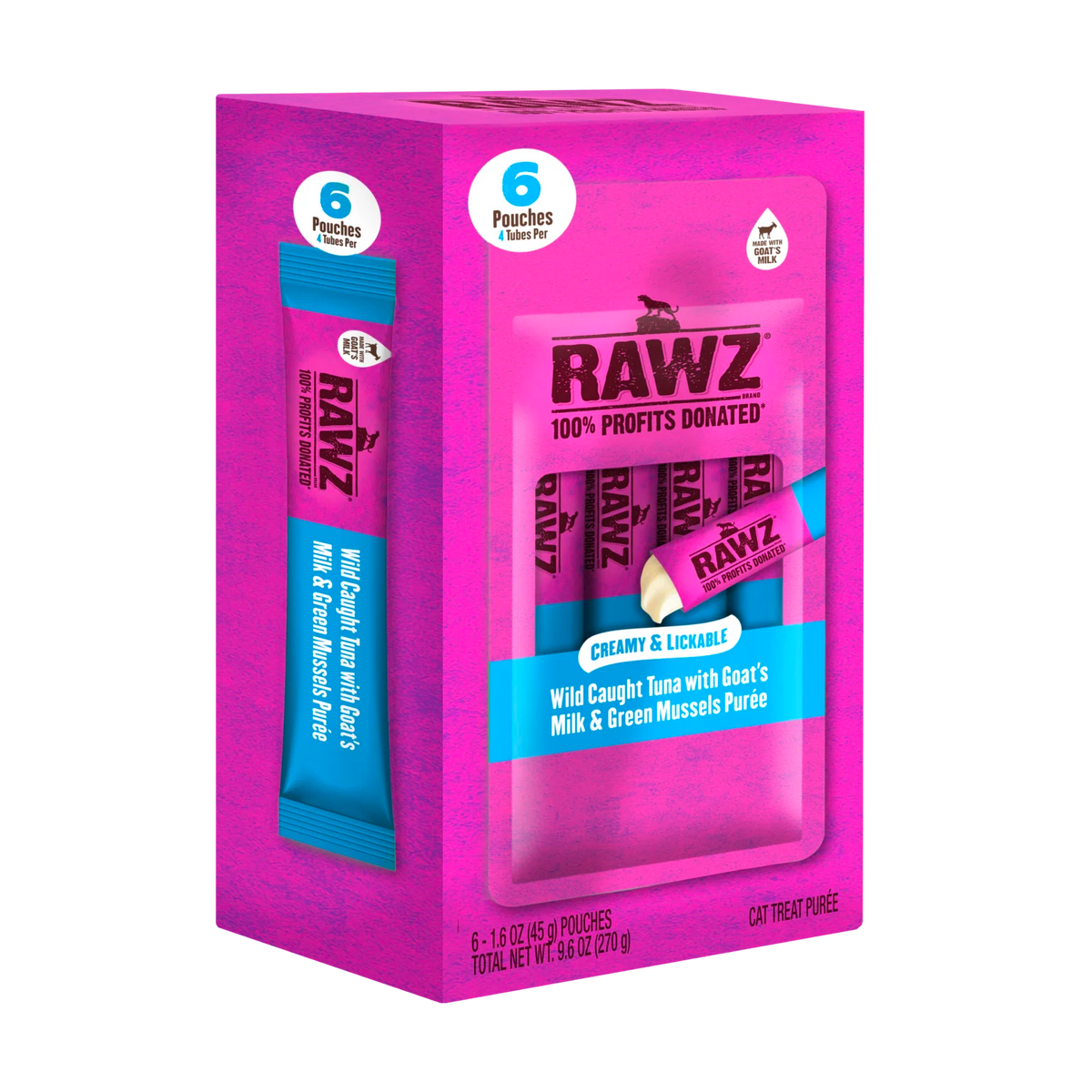 RAWZ Lickable Cat Treats Tuna - tubes