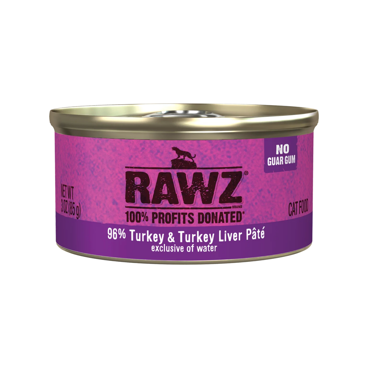 RAWZ 96% Turkey & Turkey Liver Pâté Cat Food 3oz