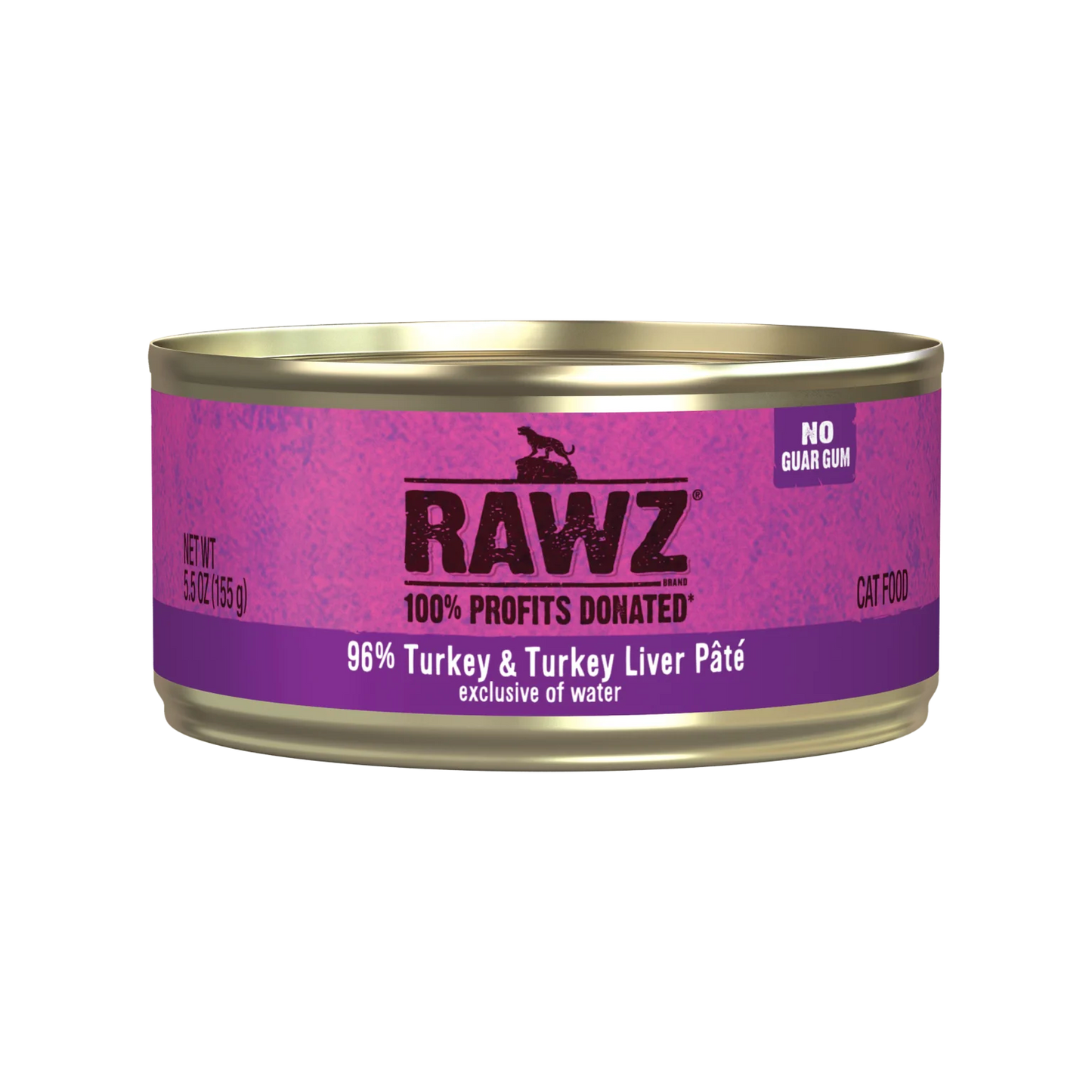 RAWZ 96% Turkey & Turkey Liver Pâté 5.5oz