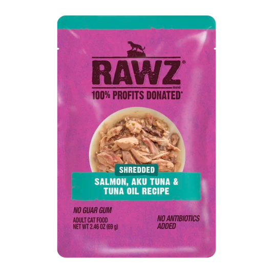 RAWZ Shredded Salmon, Aku Tuna & Tuna Oil 2.46oz