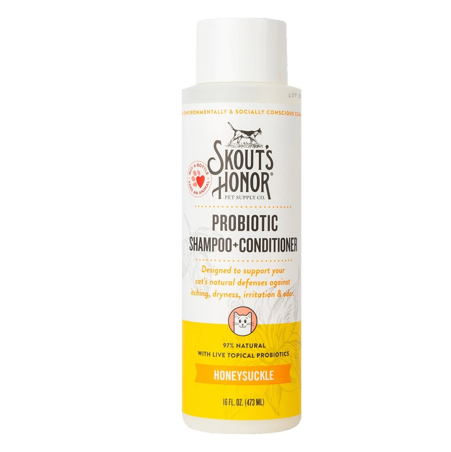 Probiotic Sham+Cond Honeysuckle Cat Shampoo