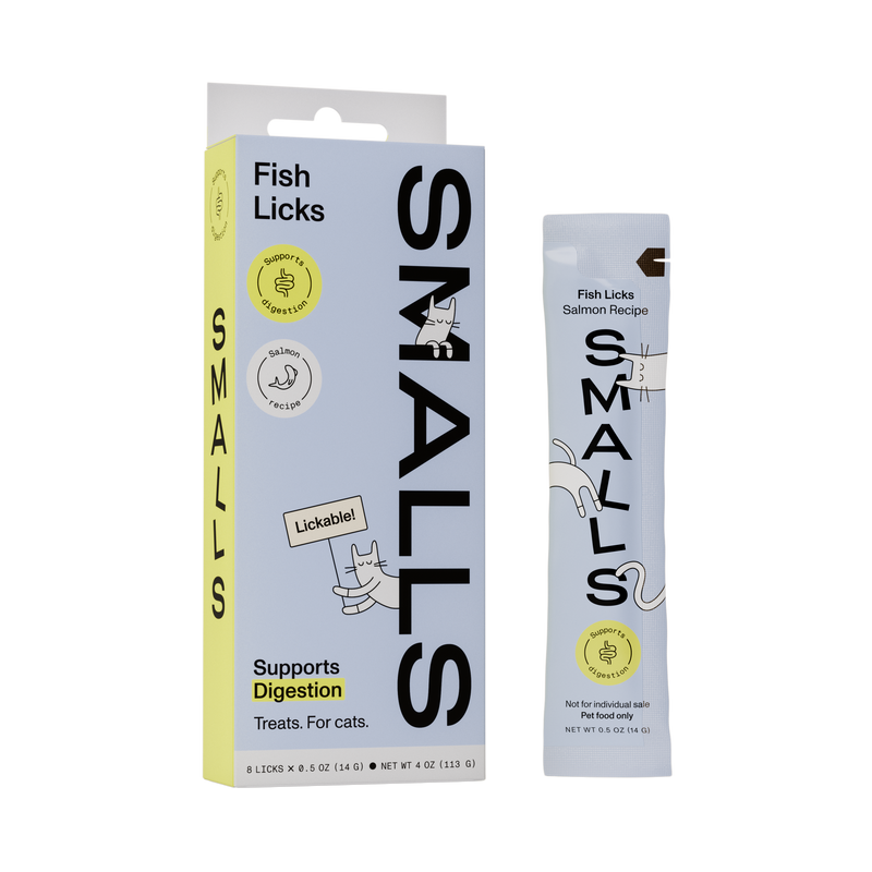 Smalls Lickable Cat Treats Salmon 8-Pack