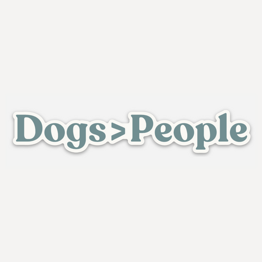 Dogs > People Sticker