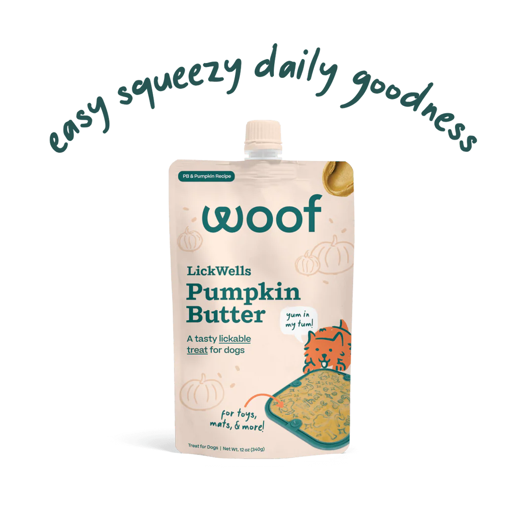 Woof LickWells Pumpkin Peanut Butter Spread - 12 oz