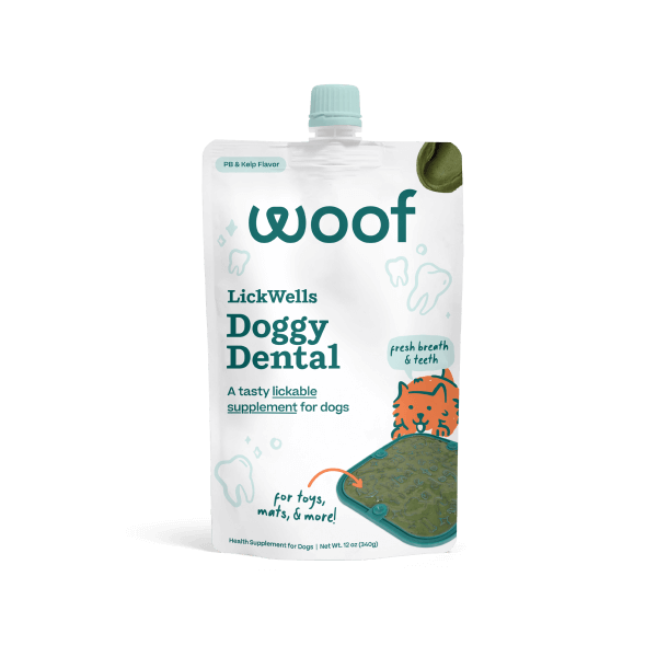 Woof LickWells Doggy Dental PB & Kelp 12oz