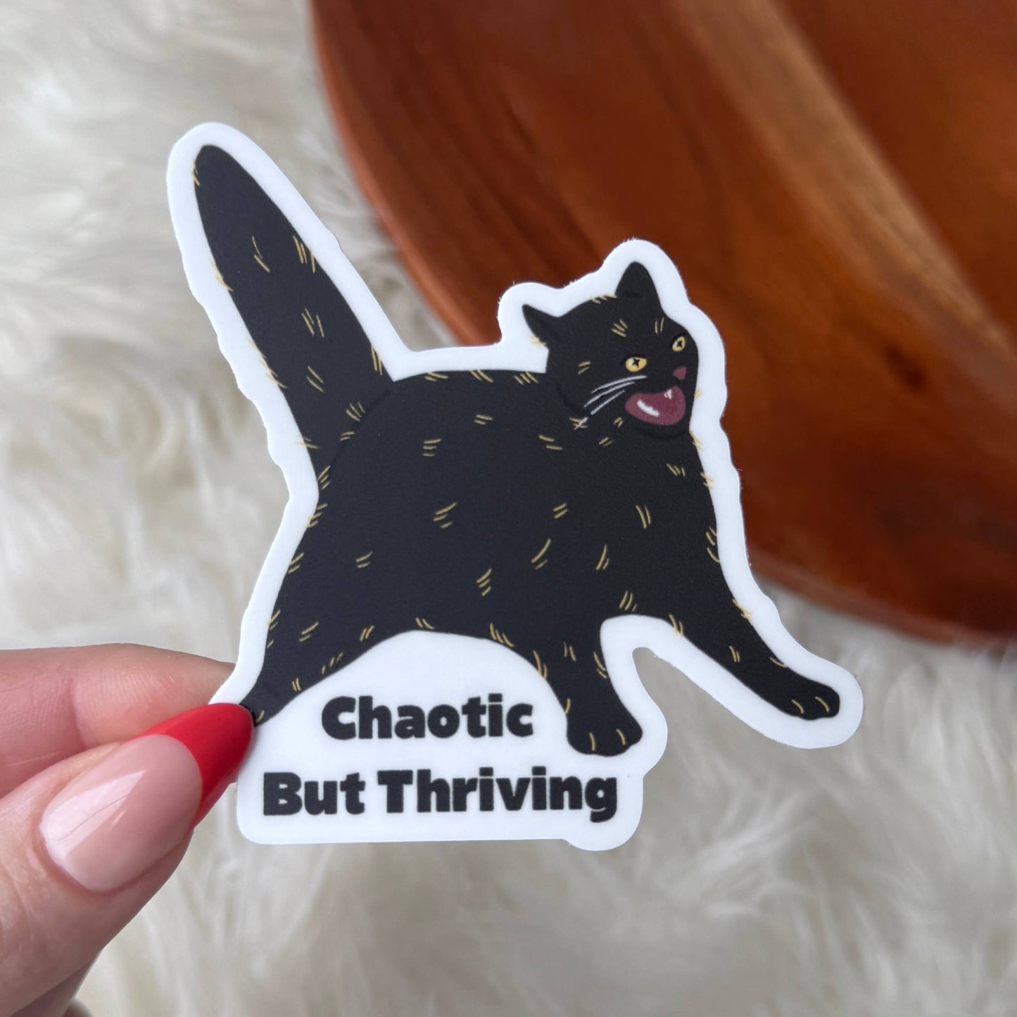 Chaotic Cat Sticker