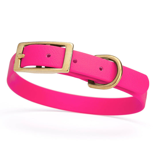 Bubblegum Biothane Waterproof Collar