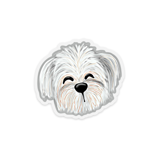 Maltese Dog Sticker