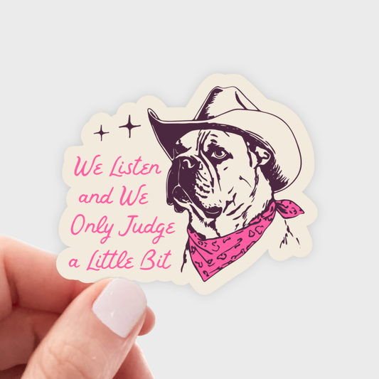 We Listen Sticker