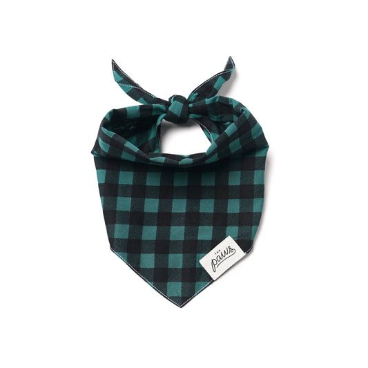 Green Plaid Bandana