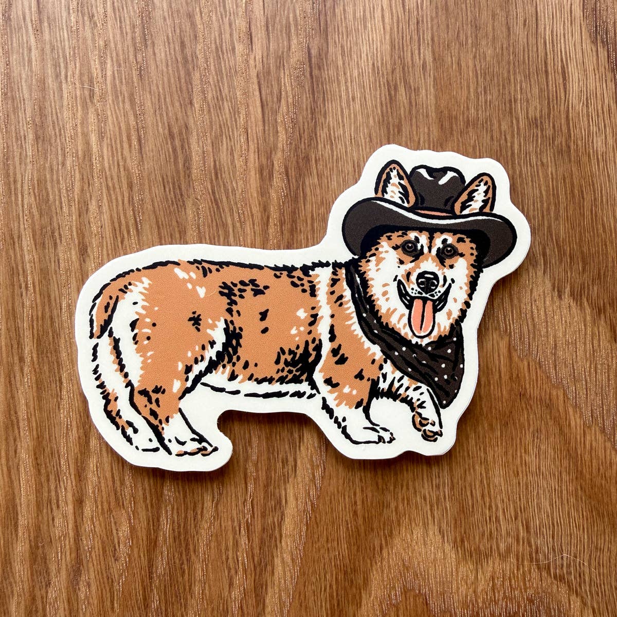 Corgi Cowdog Sticker