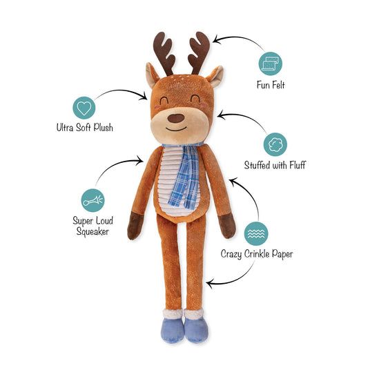 DASHIN' AROUND LARGE PLUSH DOG TOY