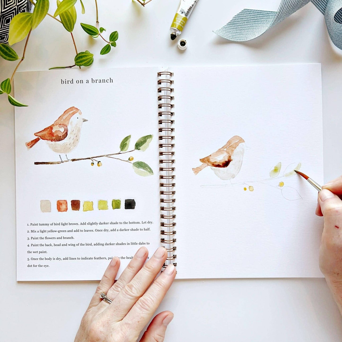 emily lex studio Animals Watercolor Workbook