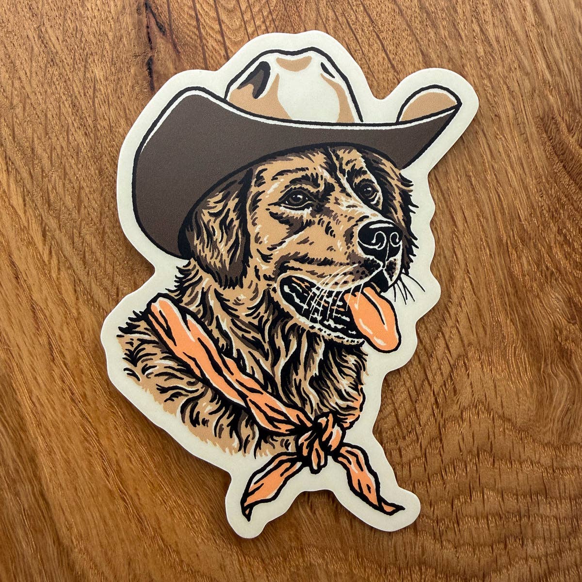 Golden Cowdog Sticker
