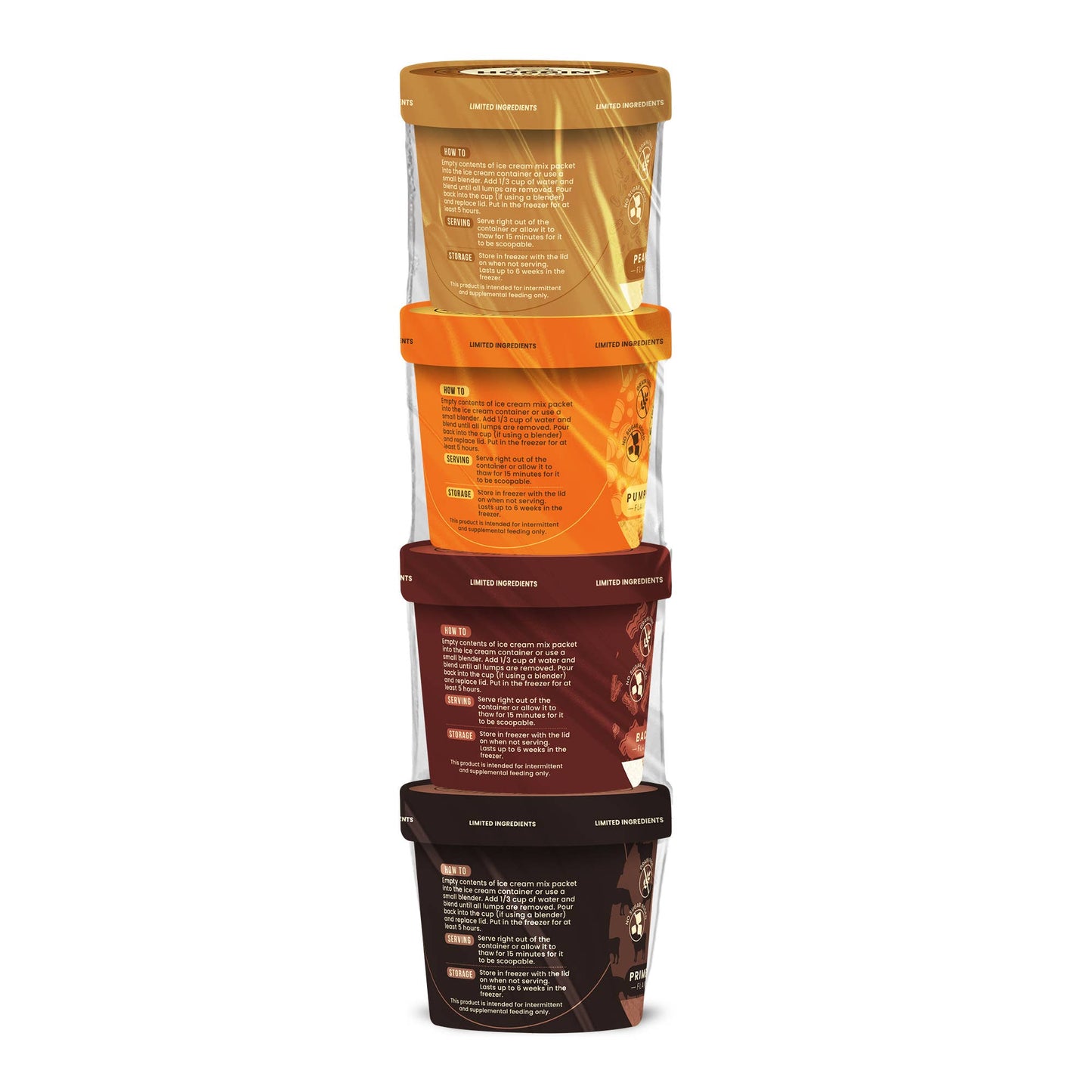 Hoggin' Dogs Ice Cream Mix Sample Pack - All 4 Flavors