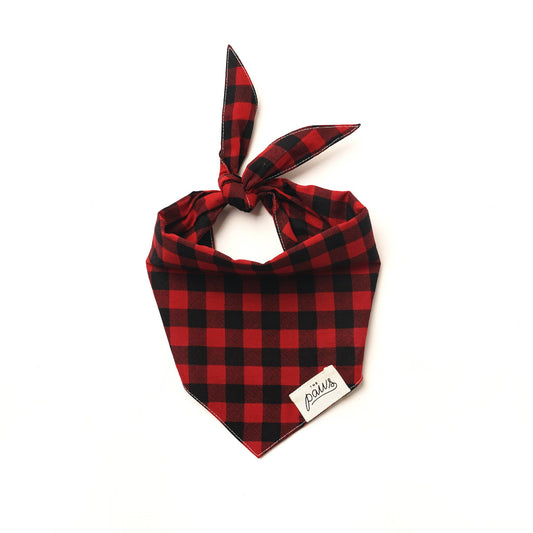 Red Plaid Bandana