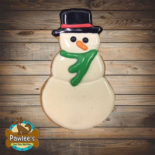 Pawlee's Frawsty Snowman Dog Cookie