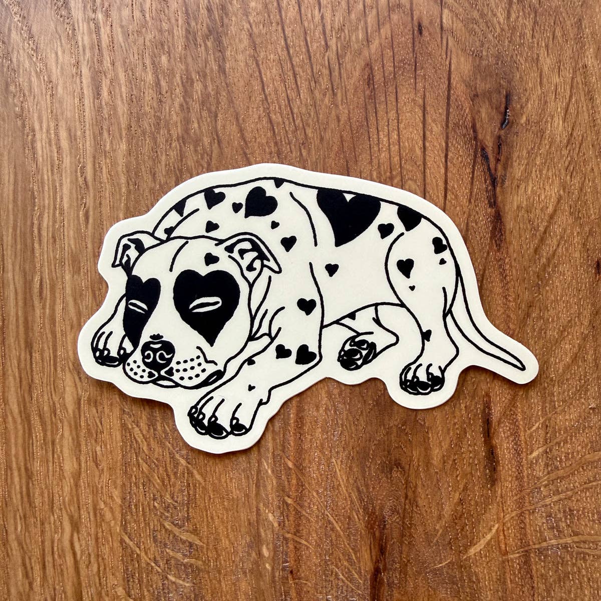 Pit Bull Hearts Sticker