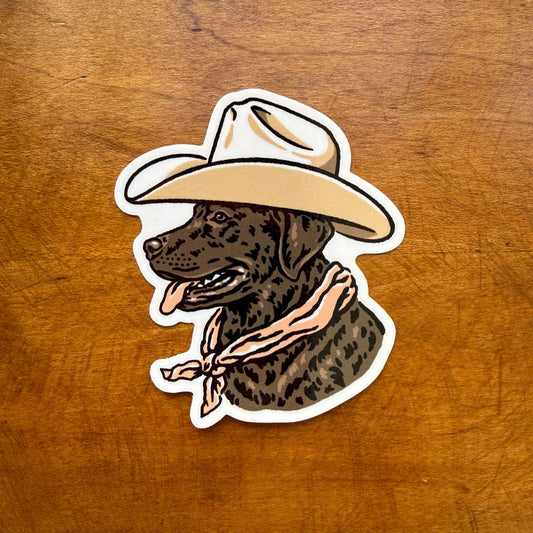 Chocolate Cowdog Sticker