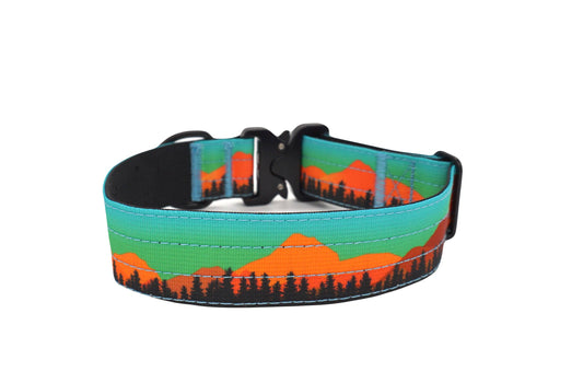 Mountain Sunset Dog Collar