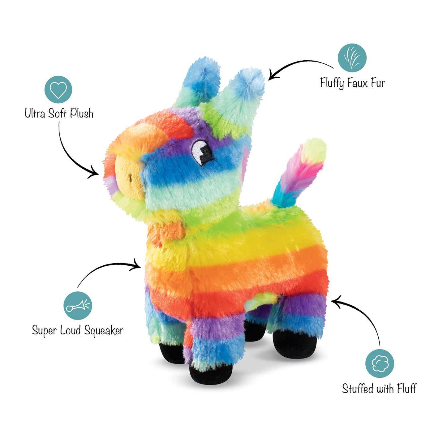 PINATA PARTY BOY PLUSH DOG TOY