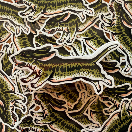 Basset Hound Bass Sticker