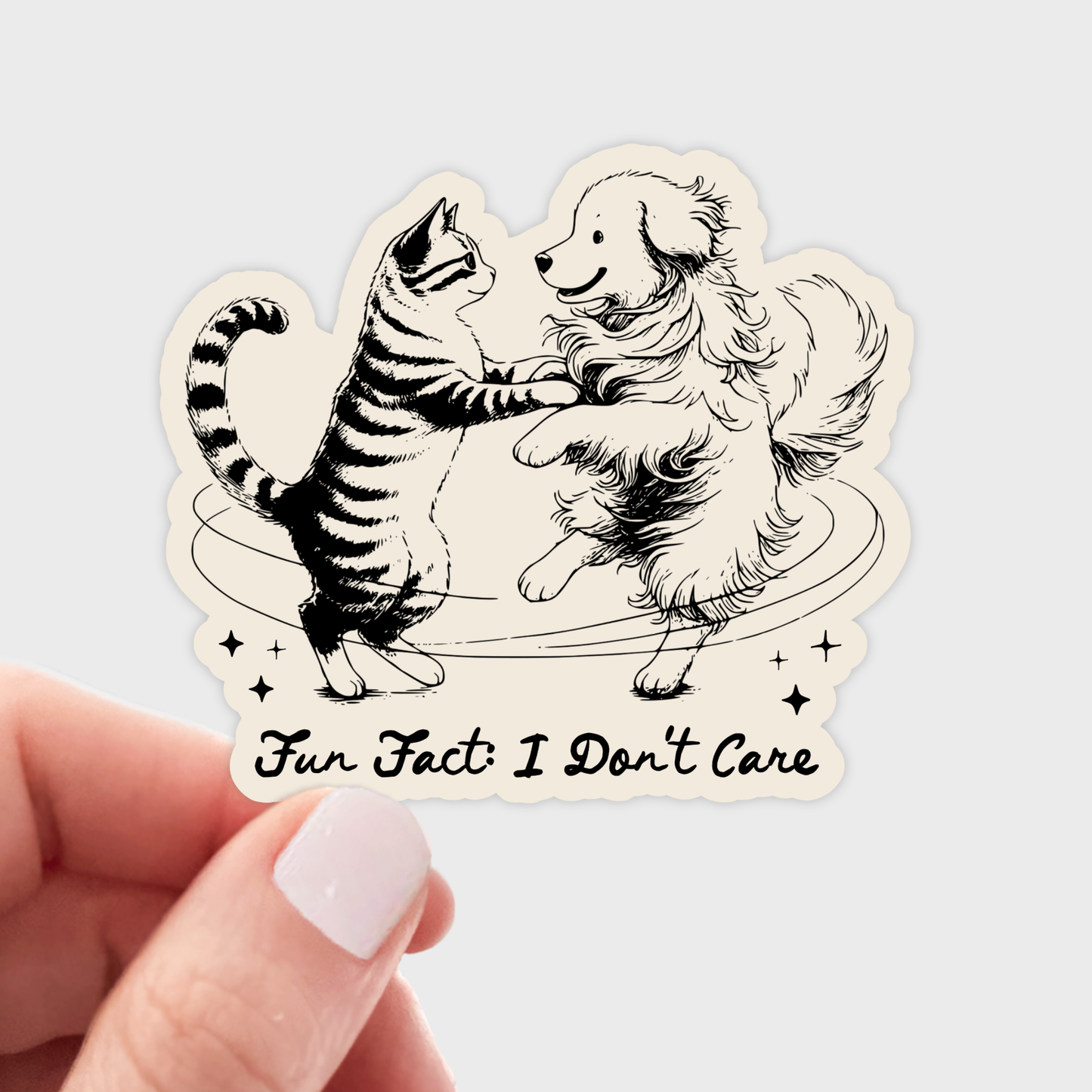 Fun Fact: I Don't Care Sticker