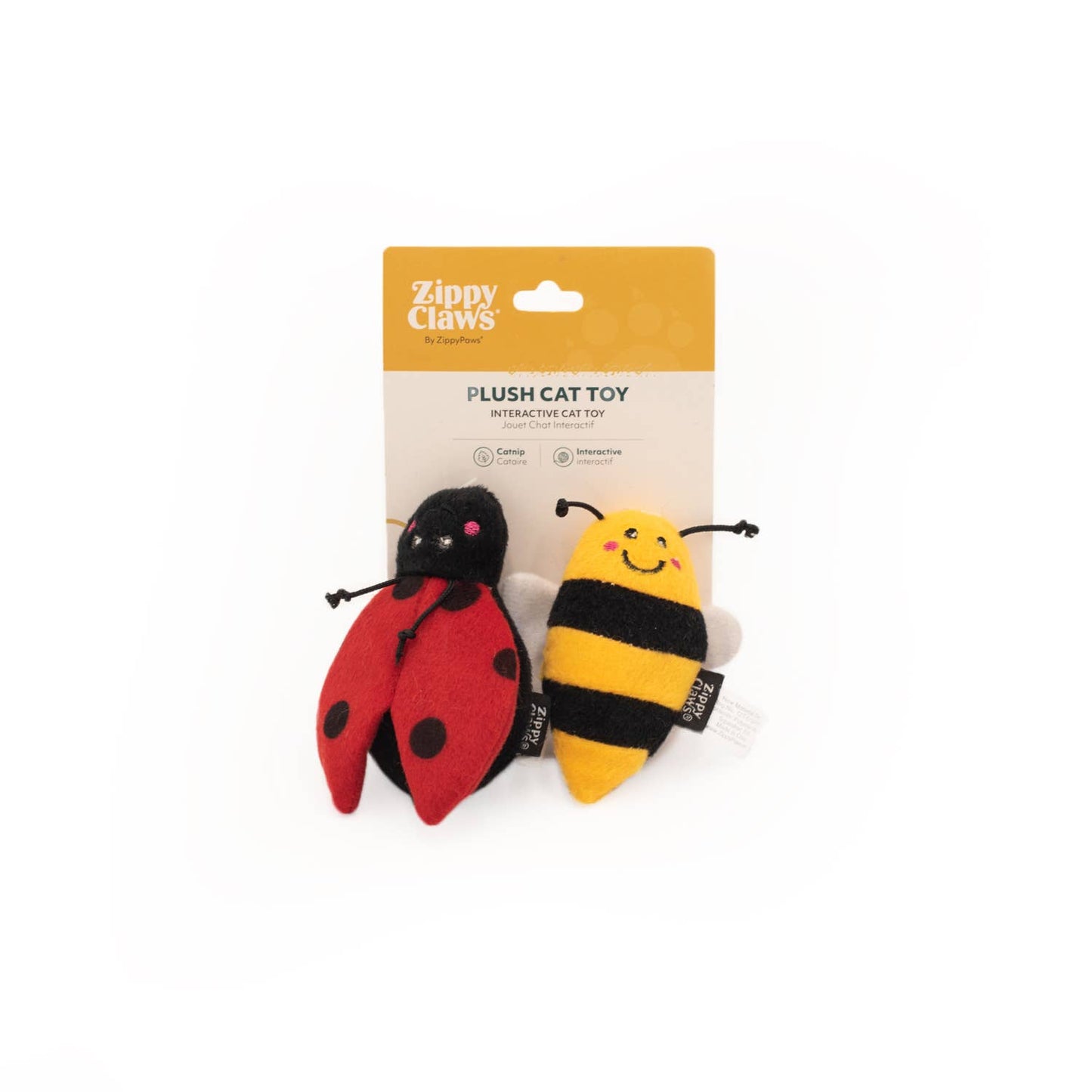 ZippyClaws® Ladybug and Bee - Cat Toy