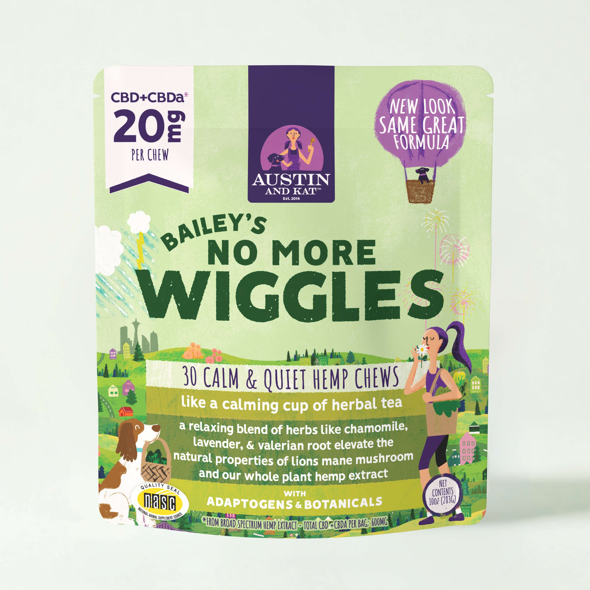 Austin and Kat Bailey's No More Wiggles Calming Chews