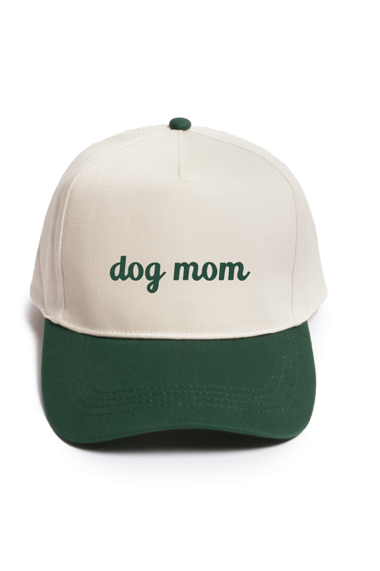 DOG MOM Green Cap