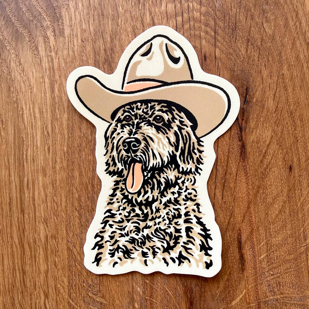 Goldendoodle Cowdog Sticker